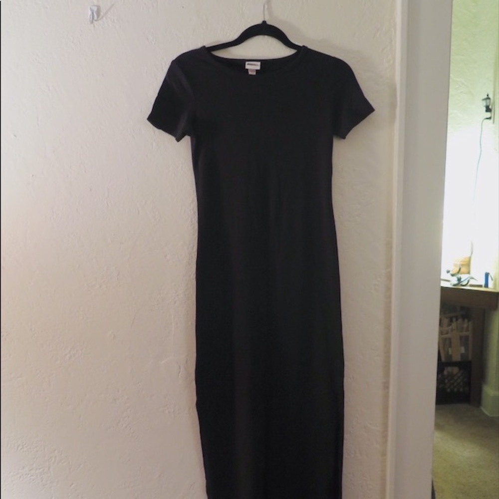 Black T-Shirt Maxi dress